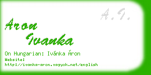 aron ivanka business card